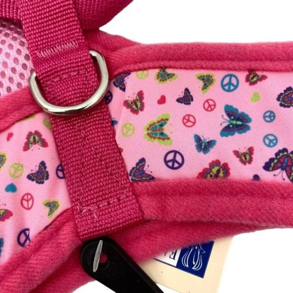 Dog Harness Butterfly Garden Print East Side Collection Pet Collar Size Large